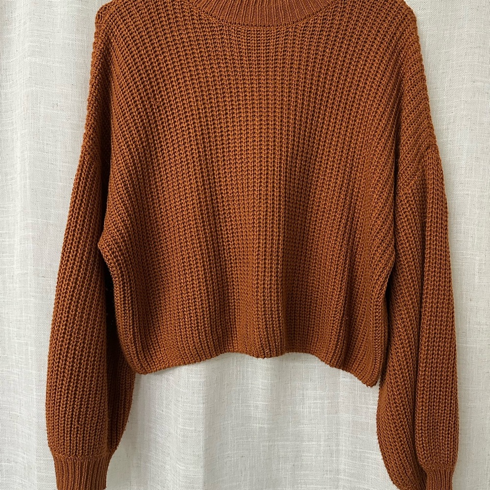 Cozy Brown Knit Sweater